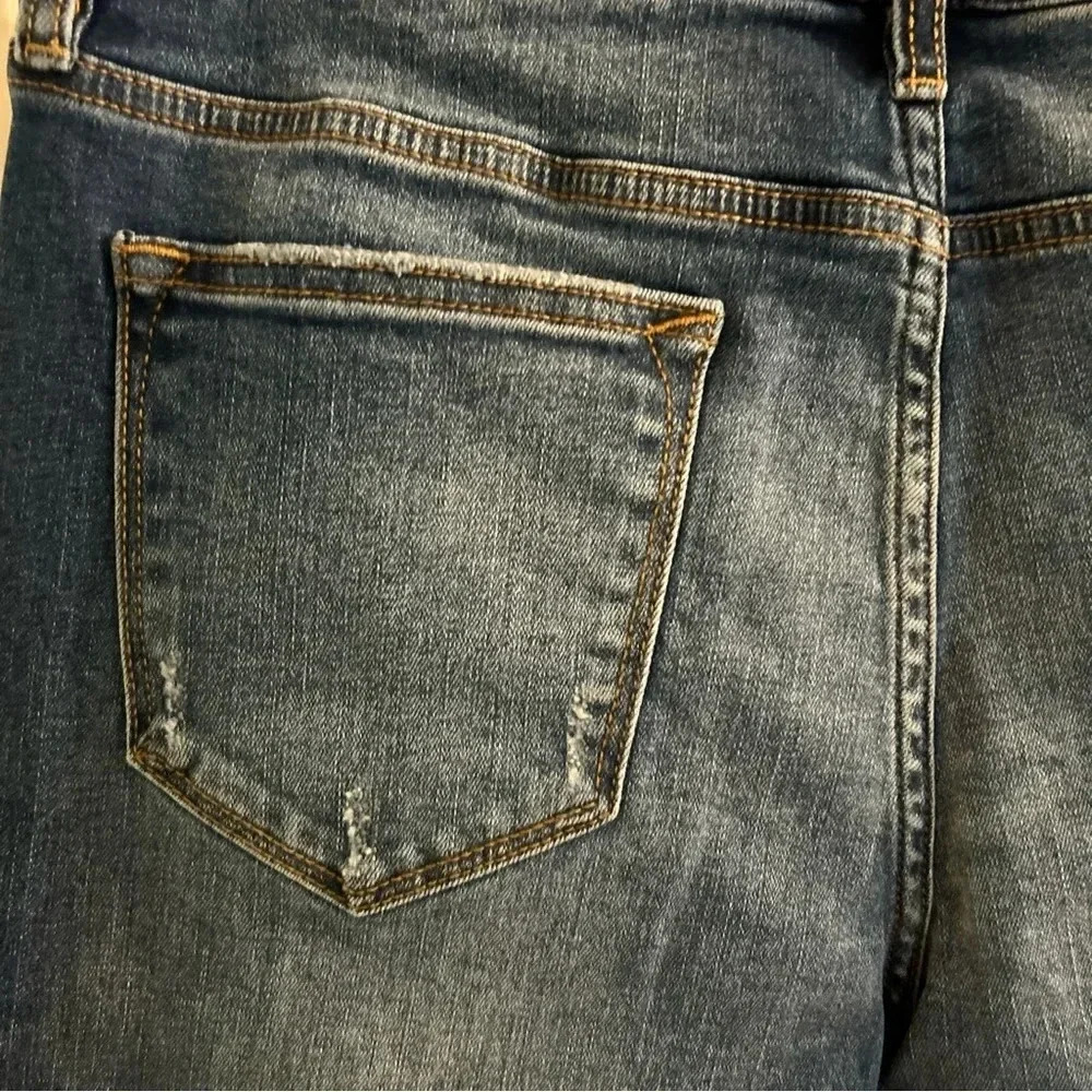 Vigoss Jeans Womens 30 Frankie Slim Straight Size 30 Distressed Button Fly NEW - Picture 11 of 11